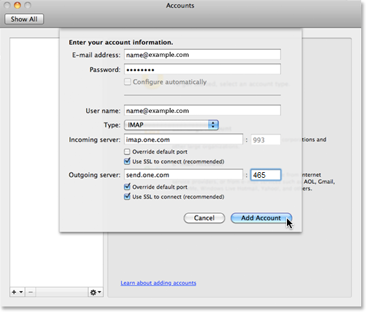 set up a profile in outlook for mac 2013